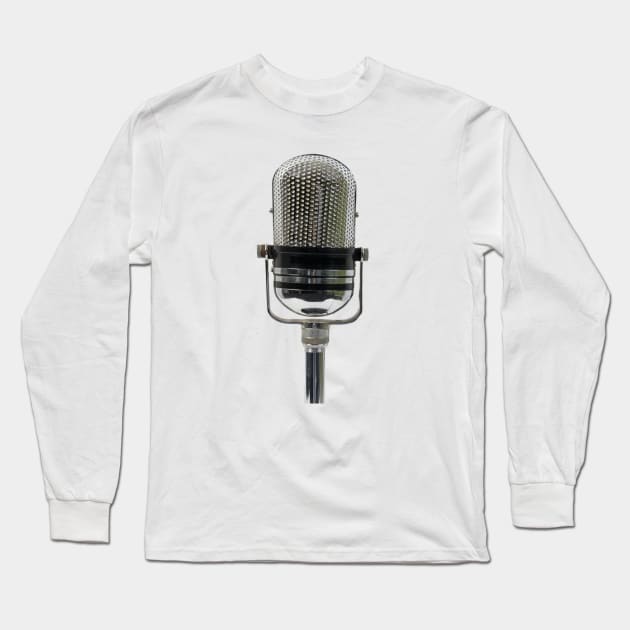 Karaoke Microphone Long Sleeve T-Shirt by Pieartscreation